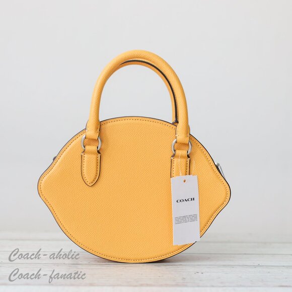 NWT Coach CR251 Lemon Leather Crossbody *Limited* - Picture 9 of 13